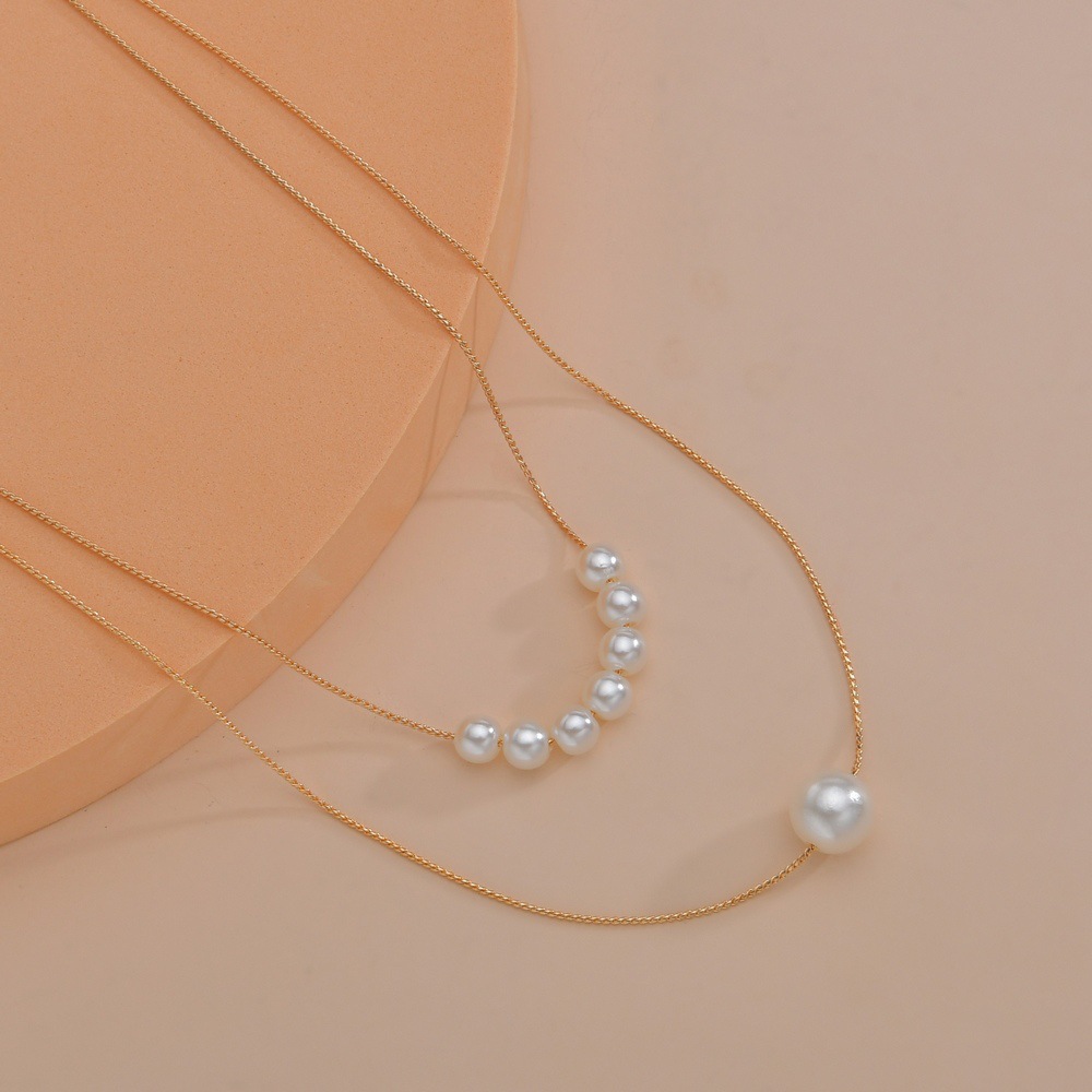 Fashionable elegant golden chain for key bag pearl