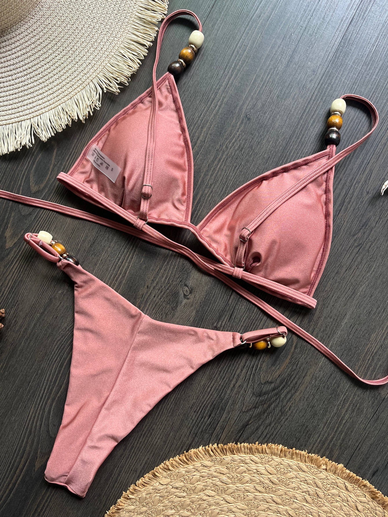 Women's Bikini Set Solid Colour Two Piece Swimsuit For Women_voghion.com