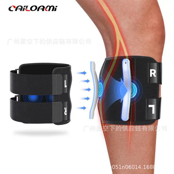 Leg Protection Cross-Border Sports Knee Pads Mountaineering Running Fitness Shock Absorption Pressure Relief Knee Pads Adjustable Sports Massage Calf Protection