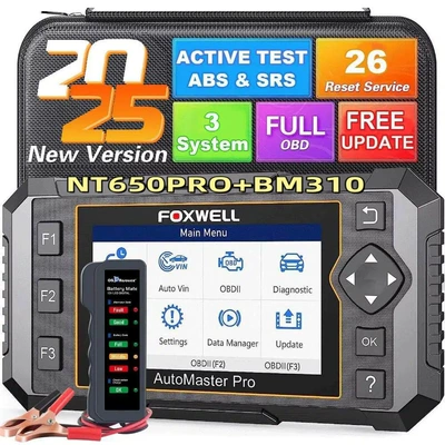 foxwell NT650PRO car OBD detector ABS SRS diagnostic tool maintenance reset instrument (Avtomobil diaqnostika alətləri)