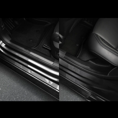 anti-stepping integrated threshold bar non-destructive — Other Automotive Interior Supplies - 23-25-lk03-built-in-threshold-strip-carbon-fiber-pattern