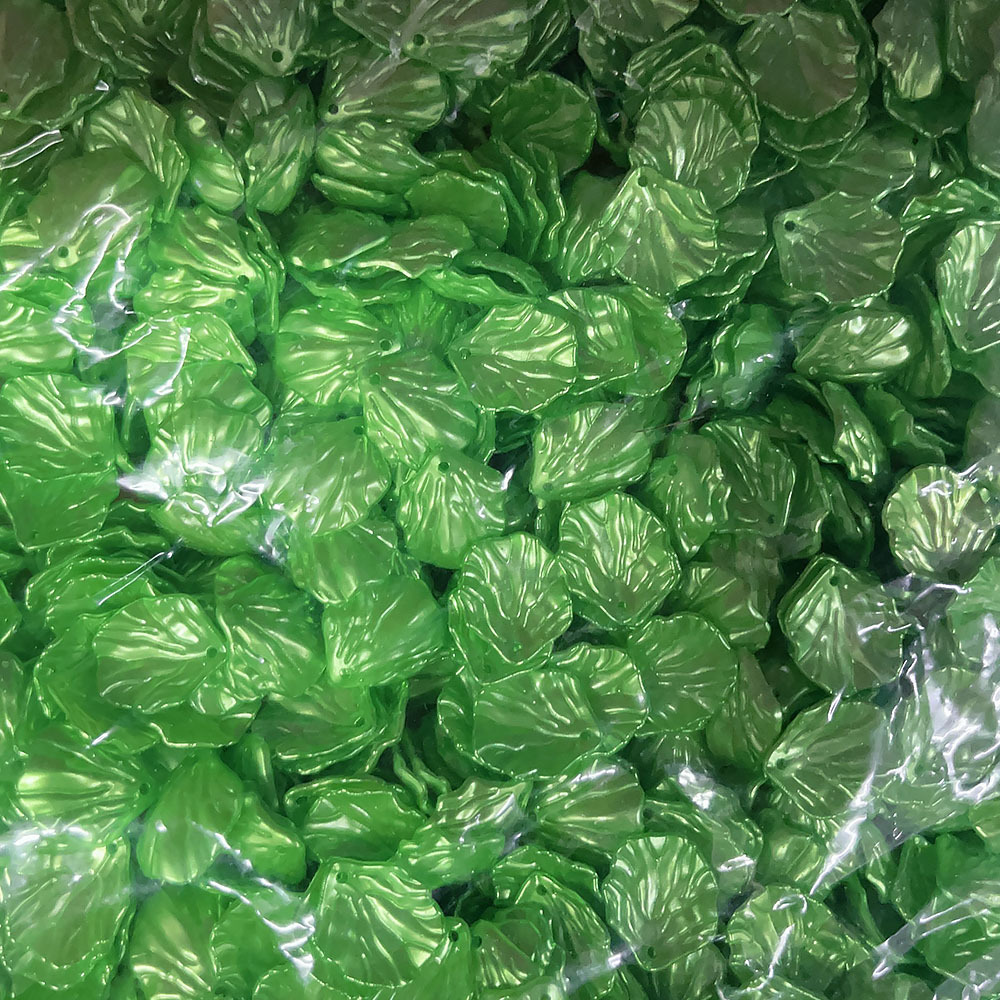 Hoja de col material acrílico DIY material pinza de pelo hecha a mano accesorios de fabricación de tocado perlas sueltas perlas