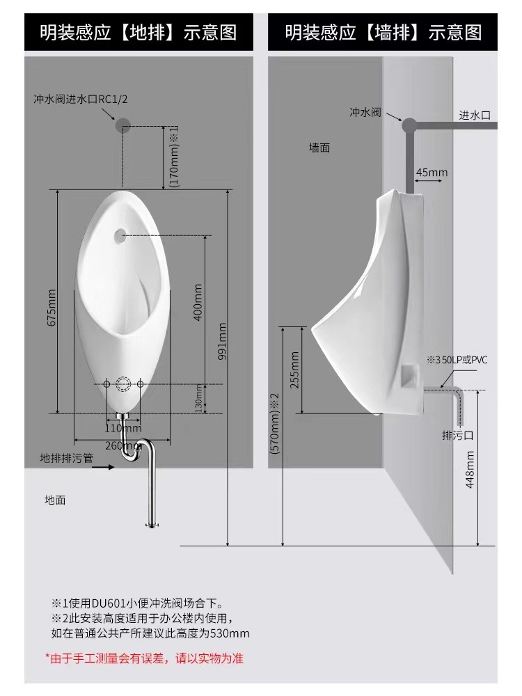 ΤОΤО urinal flushing valve accessory DU601S concealed urinal fully automatic sensor men's urinal hanging undefined