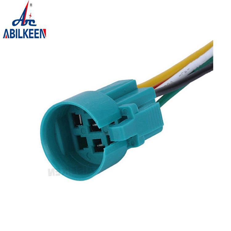 批发采购5线金属按钮连接器线长150mm 配19mm按钮开关连接器线束