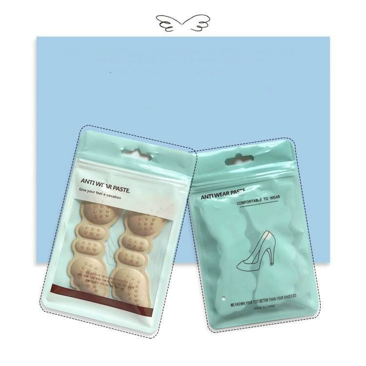 Подкладки-держатели для пятки Cushion Pads, невидимые поролоновые наклейки для пятки, 6 мм нескользящие изогнутые крыловидные