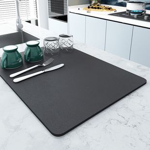 Kitchen Drain Mat Countertop Diatom Mud Absorbent Mat Anti-Scalding Mat Insulation Mat Bar Coaster Dish Drying Mat Free Shipping
