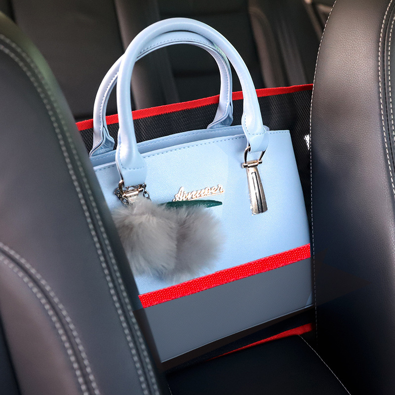 Seat Multifunctional Armrest Box Bag Child Isolation Car Storage Net Pocket_voghion.com
