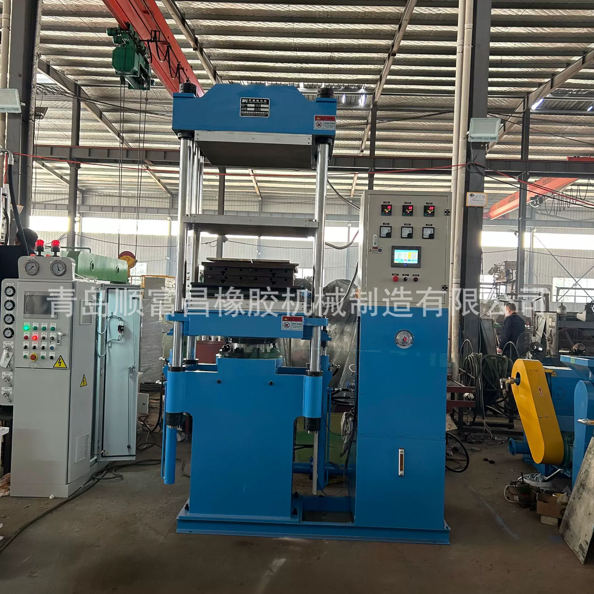 汽车配件复合材料热压硫化机 100吨碳纤维分段控温控压硫化机