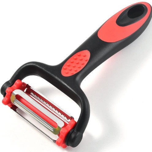 Pelador multifuncional de acero inoxidable cocina tres en uno cuchillo de raspado de melón cuchillo de raspado afilado doméstico cortador de raspado image 8