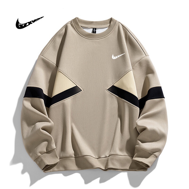 2025 New Autumn Sweatshirt Men's Simple Casual Trendy Brand Loose Handsome Long-Sleeved T-Shirt Men's Sweatshirt Bottoming Shirt Men