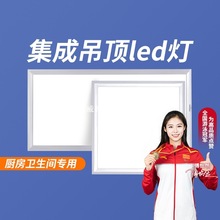 集成吊顶led灯厨房浴室厕所卫生间吸顶灯面板灯天花 嵌入式铝扣板