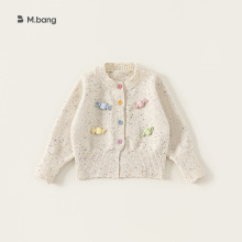 邦选童装女童毛衣春季新品多巴胺糖果儿童衣服针织毛线中小童外套