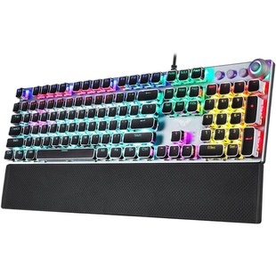 Aula Wolf Spider F2088 Mechanical Keyboard Wired Green Axis Punk Game E-Sports Mechanical Keyboard with Magnetic Hand Rest