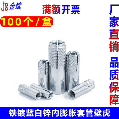 铁镀蓝白锌 内爆螺丝 内膨胀套管 内迫壁虎顶爆螺丝M6M8M10M12M20