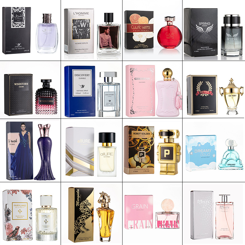 [100 tipos de reemplazo] comercio exterior transfronterizo perfumes para hombres y mujeres perfumes al por mayor perfumes de África perfumes de Europa del Medio Oriente