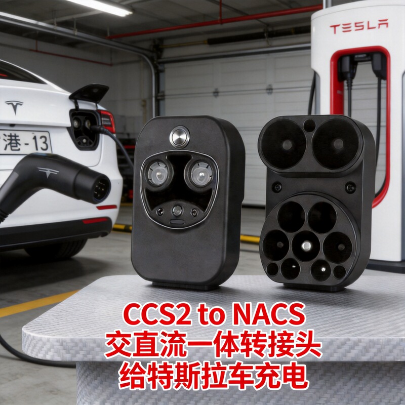 054A European Standard to Tesla Ac/Dc Plug Ccs2 to Tesla Charging Station Plug Adapter