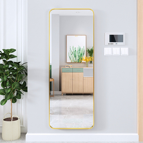 Full-Length Mirror, Wardrobe Mirror, Floor Mirror, Home Use, Wall-Hung, Bedroom, Vanity Mirror, Dormitory, 3D Try-On Mirror, Instagram Style