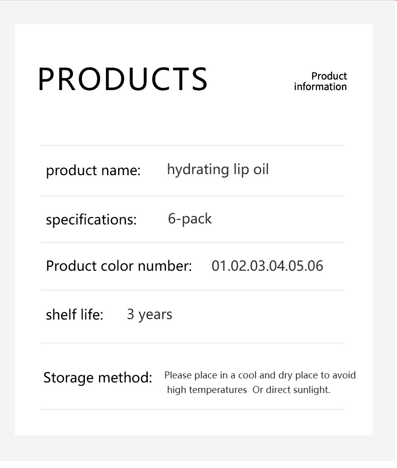 ENGBO's new export products: Moisturizing and lustrous lip Gloss, coloring lip Oil, Bright and Plump Lip Shape, cross-border lip care oil undefined