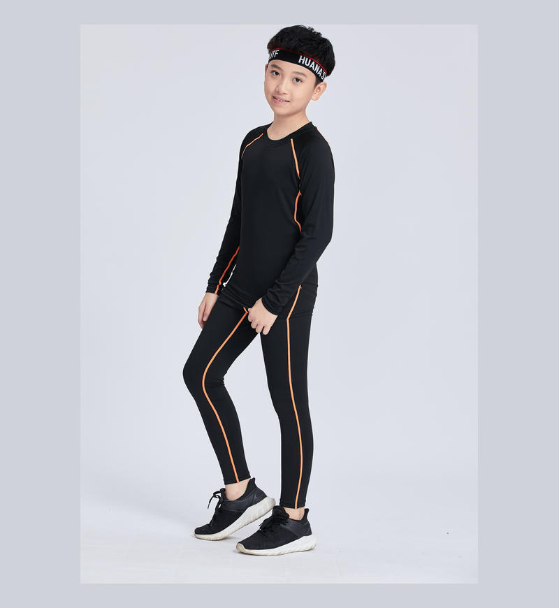 Niños de mangas largas traje de camiseta de fútbol de baloncesto ropa de fitness se puede imprimir 310 con lana se puede usar fuera