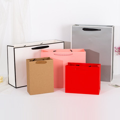 Thick Kraft Paper Bag Paper Handbag Shopping Clothing Store Packaging Bag Gift Bag Printing Logo 