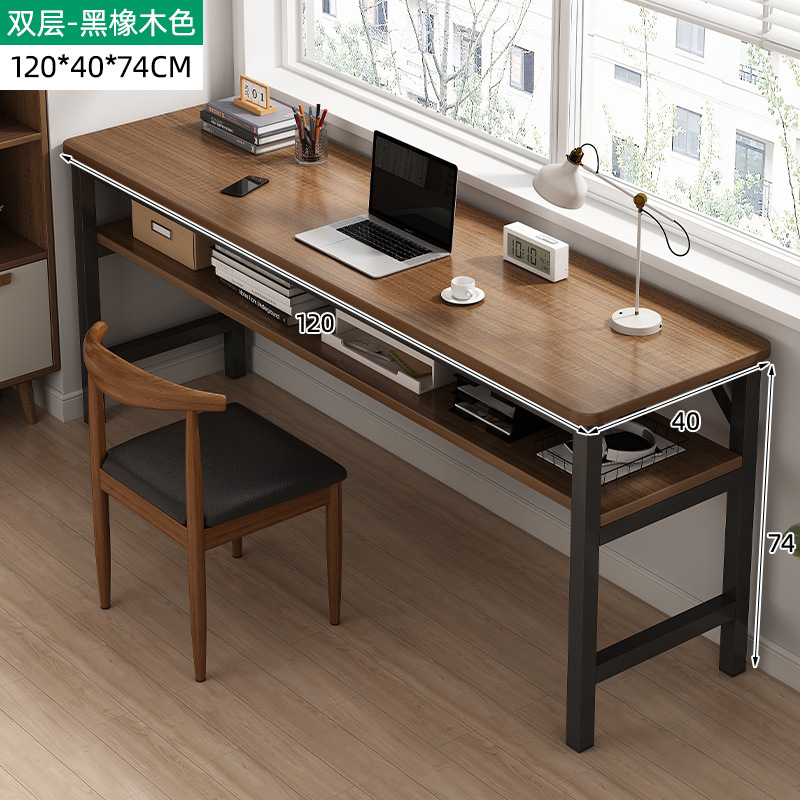 Escritorio simple estrecha mesa larga casa doble trabajo escritorio estudio alquiler casa pared escritorio de la computadora