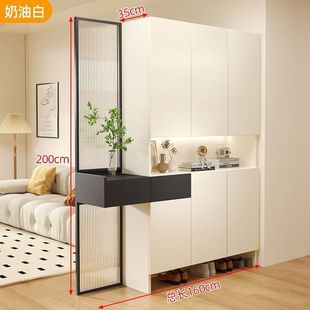 2025新实木入门玄关柜鞋柜客厅隔断屏风柜家用现代简约到顶储物柜-阿里巴巴