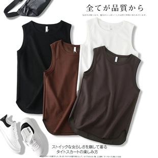 Cool, Quick-Drying and Breathable Fabric! American Sports Loose Sleeveless Vest Export Tail Goods Pure Color Men's Sleeveless Top
