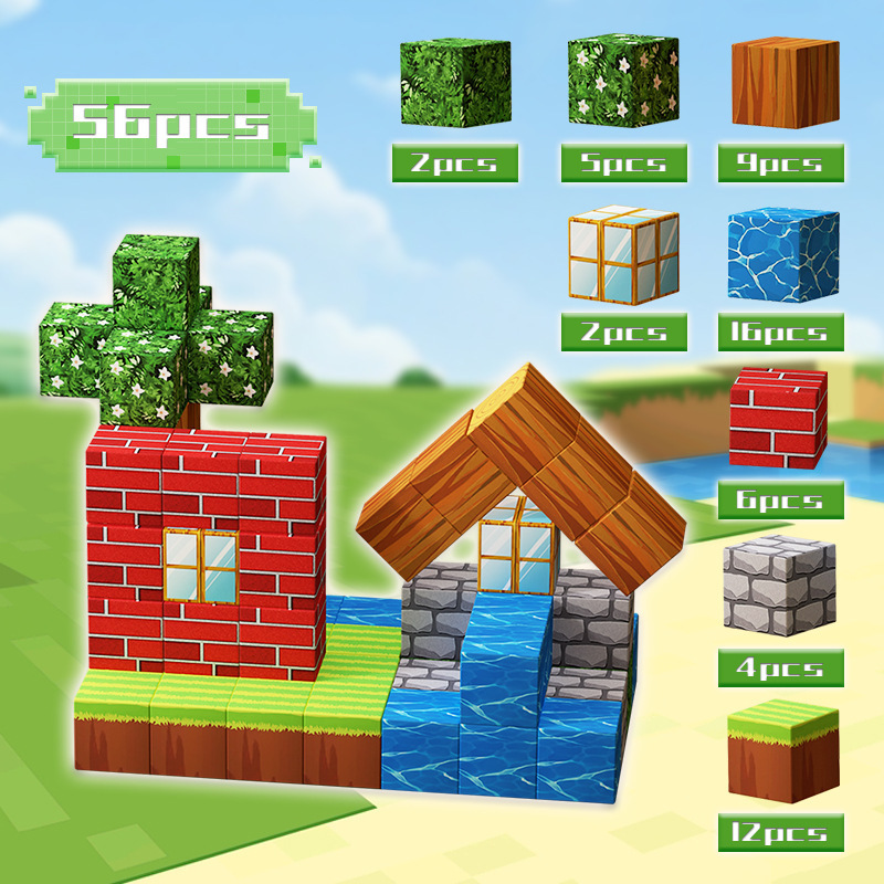 Stem, magnetic constructor, set, wholesale