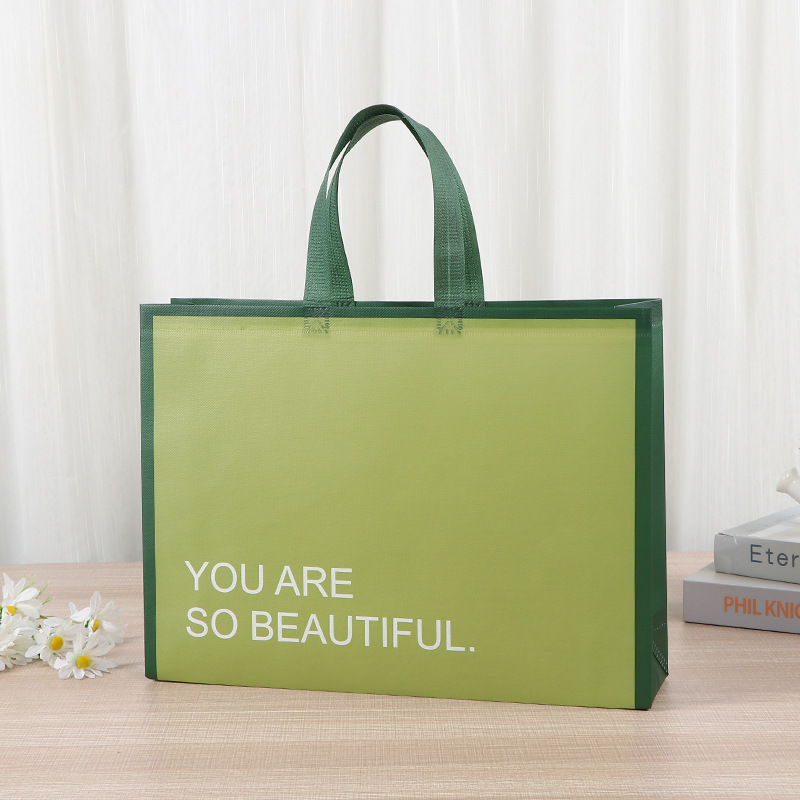 Bolsa de mano no tejida colorida ropa zapatos necesidades diarias bolsa de compras de gran capacidad almacenamiento bolsa de tela no tejida portátil