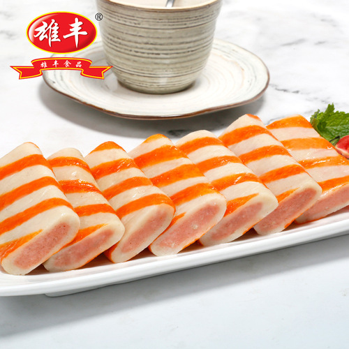Xiong Feng imitation crab meat plate 500g, suitable for hot pot, pan-frying, grilling, and okonomiyaki ingredients