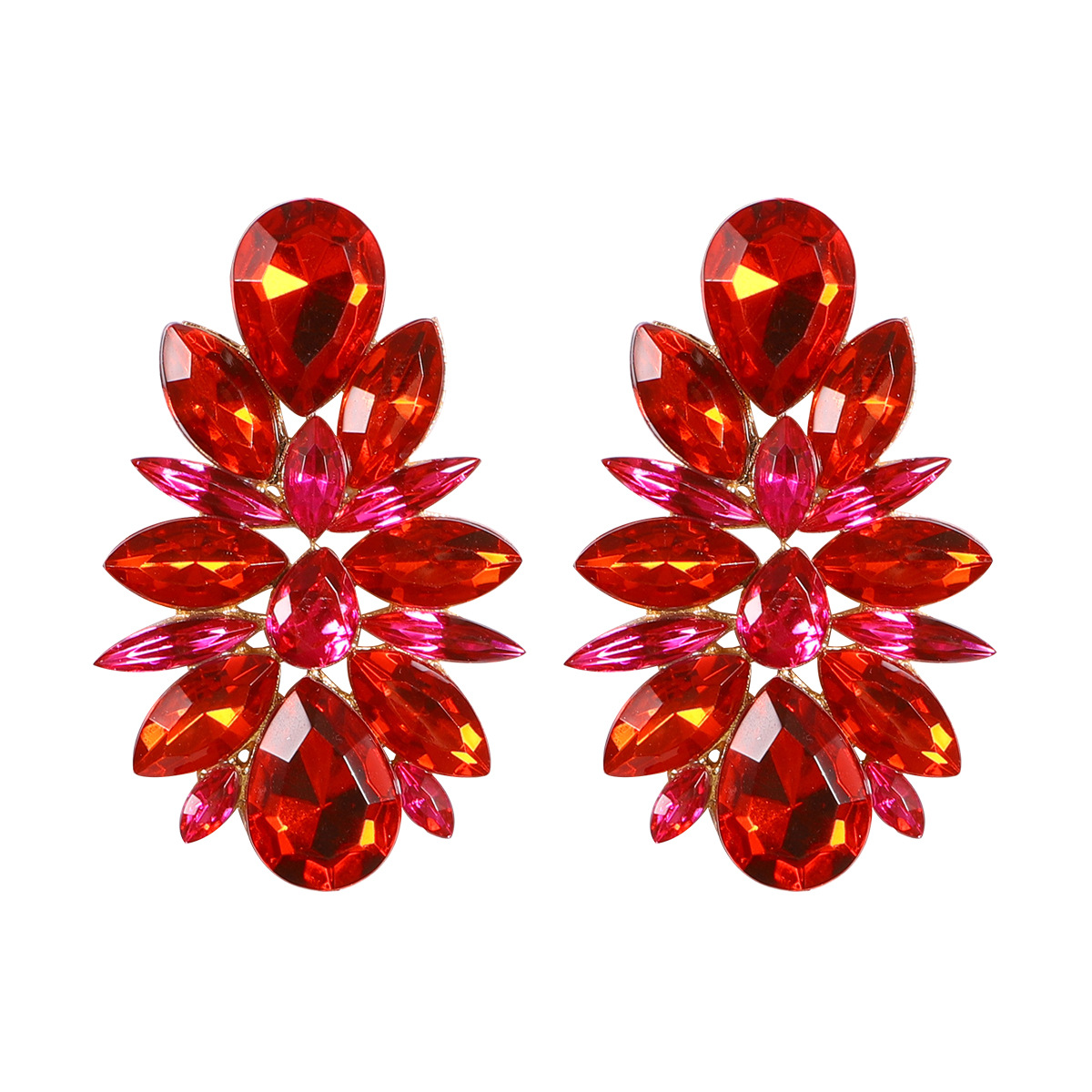 15g Weight Artificial Gemstones Inlay Material Drop Earrings Classification 1 Pair Quantity Daily Occasion Alloy Material Water Droplets Pattern Women'S Gender Rhinestone Design Retro Style Retro Water Droplets Alloy Rhinestone Artificial Gemstones Drop Earrings 1 Pair 5