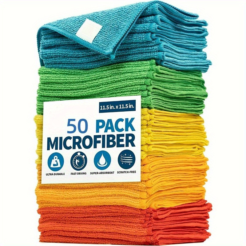 5/ 10pcs Multi purpose Microfiber Cloth Streak Free Fibras de tela