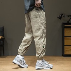 夏の新型男性工装ズボンは簡単に腰を緩めて速く乾いています。