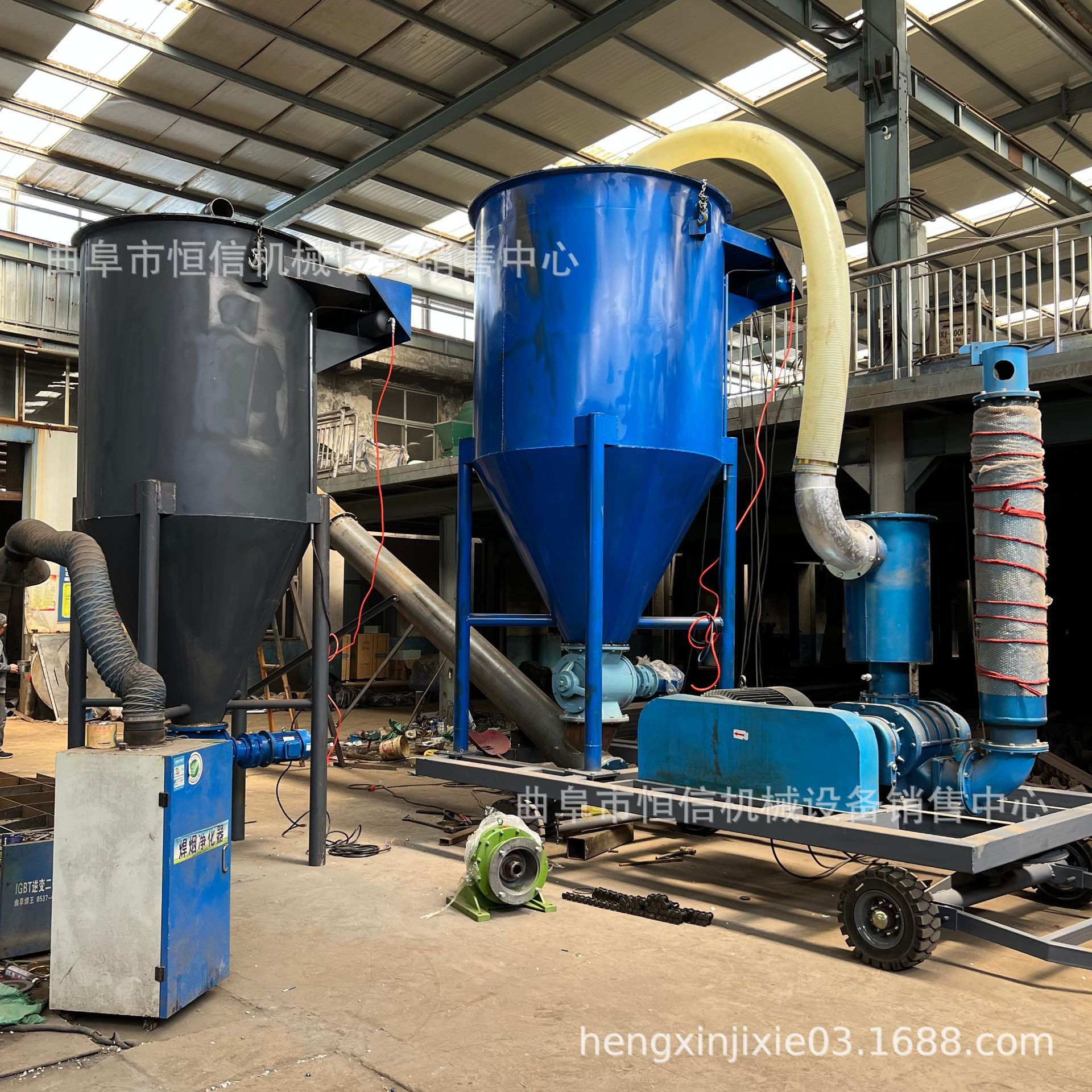 恒信直供 面粉厂气力吸粉机zcjb 地上沙子上库房气吸沙机 无粉尘