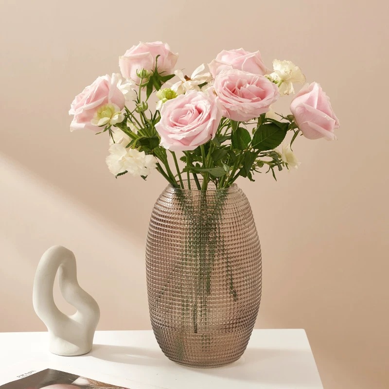 Nordic inswind simple partículas hidropónicas de vidrio de escritorio floral estilo nacional sala de estar mesa de té francesa americana puerta de entrada