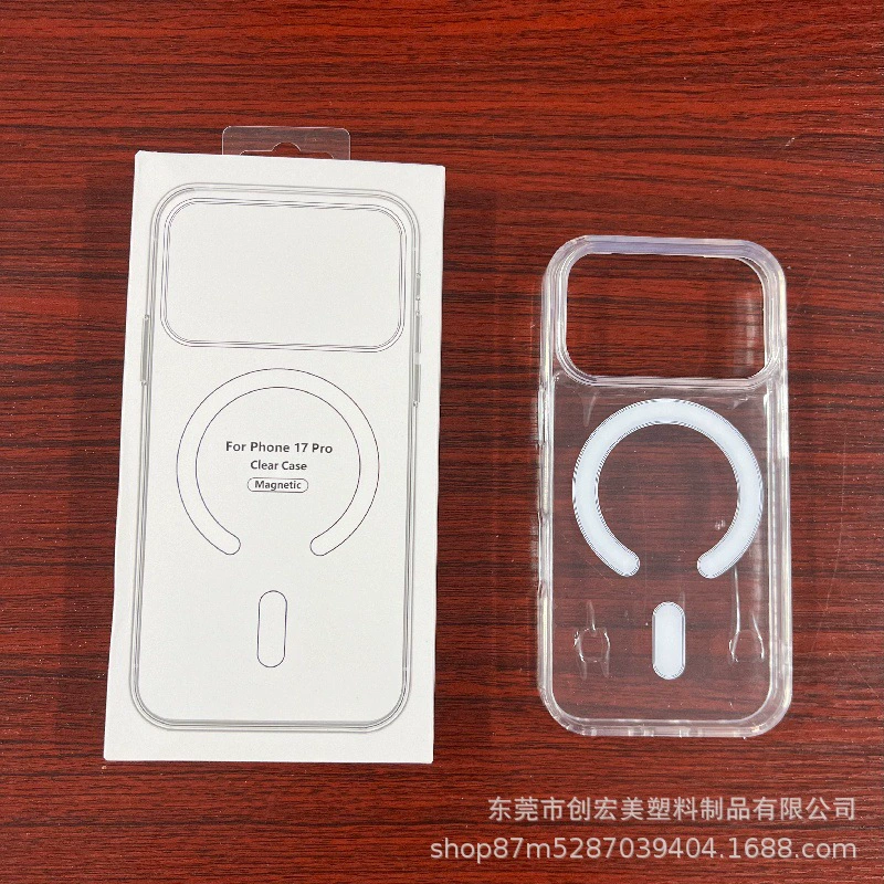 Чехол для телефона (Apple) серии iPhone 17 — прозрачный магнитный MagSafe акрил, варианты защиты линз