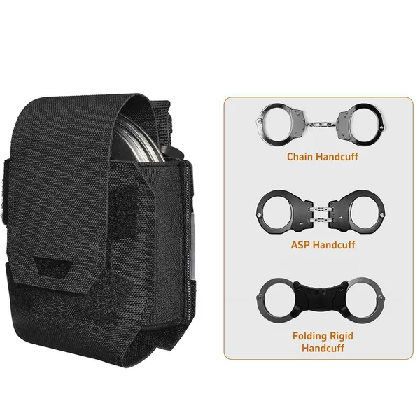 Black Hand Test Bag Quick Pull Tactical Accessory Bag Training Tactical Vest Belt Military Fan Molle Handcuff Bag