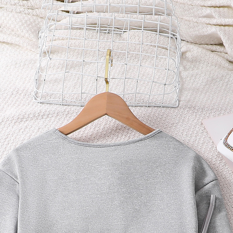 Women's Casual Suit With Long Sleeved Top And Pants Set_voghion.com