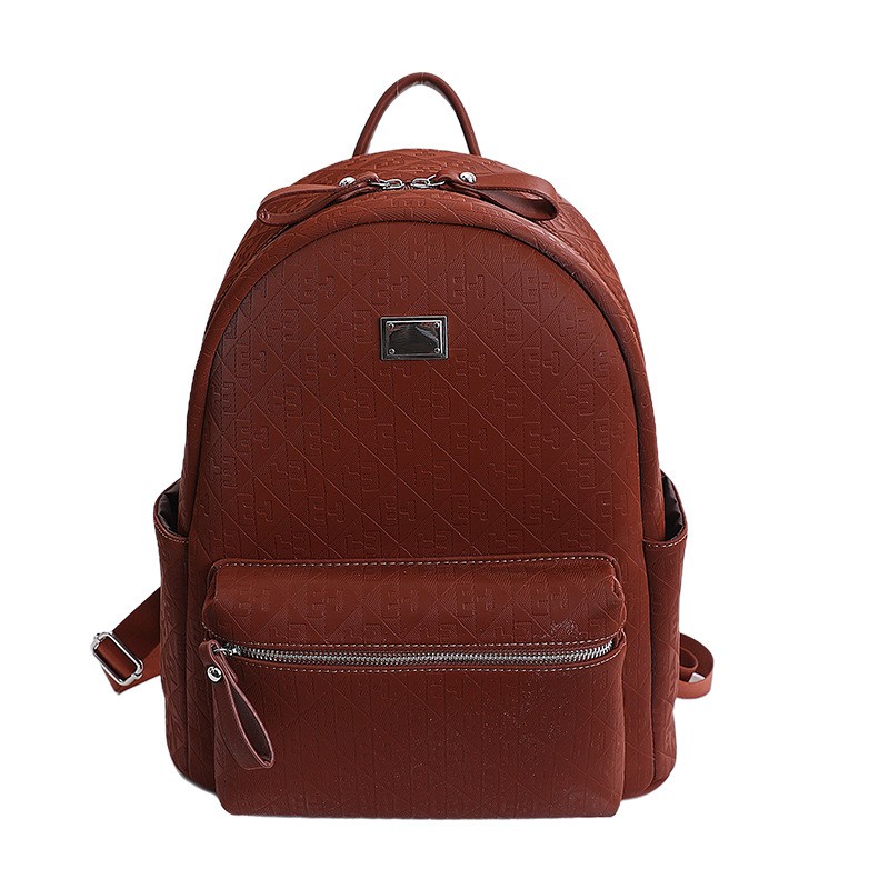 Mochila de moda coreana para mujeres simple color sólido mochila de viaje de gran capacidad 2026 nueva mochila de viaje al trabajo