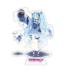 初音未來大立牌初音 洛天依雙面立繪擺件亞克力動漫周邊15cm立牌