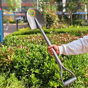 High carbon steel shovel agricultural steel handle shovel shovel shovel agricultural tools garden tools digging artifact large steel shovel batch