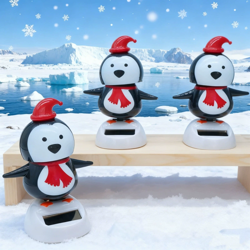 Трансграничная рождественская солнечная автоматическая кукла качающаяся внутри автомобиля