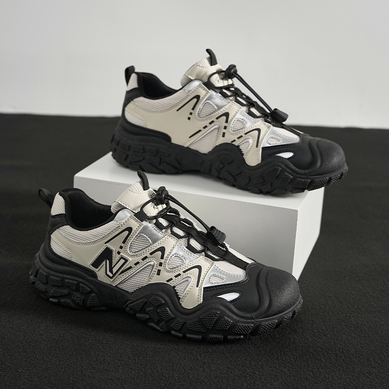 Plus New Balance Children's Shoes Winter Trendy Rotating Buckle Sports Outdoor Hiking Breathable Dad Shoes Fashion