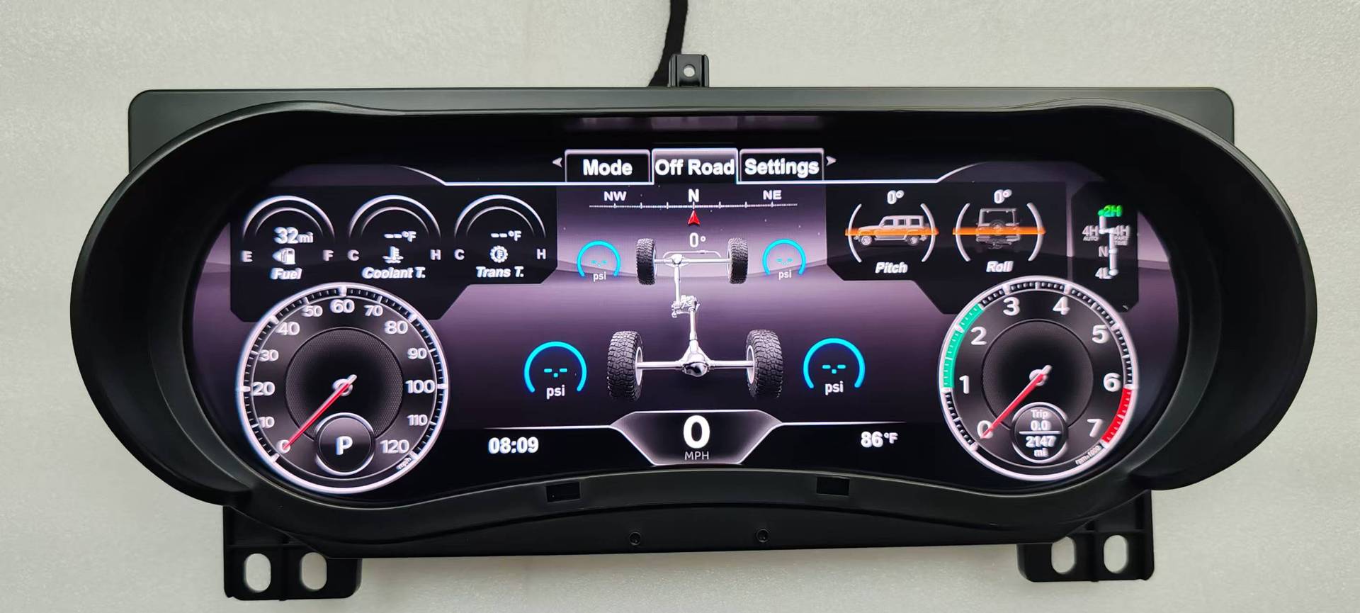 Suitable for Jeep Wrangler 2007-2023, Modified and Upgraded Full Lcd Instrument Panel