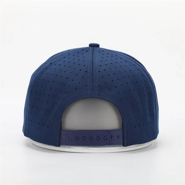 Sombrero de pesca impermeable con perforaciones láser, gorra de béisbol, sombrero liso, logotipo bordado personalizado, unisex.