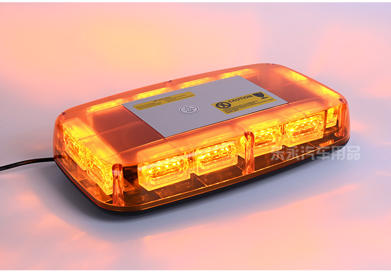 Cross-Border Hot Selling Car 48Led Warning Light Emergency Flash Light 12V-24V Roof Magnetic Strobe Light Strobe Light