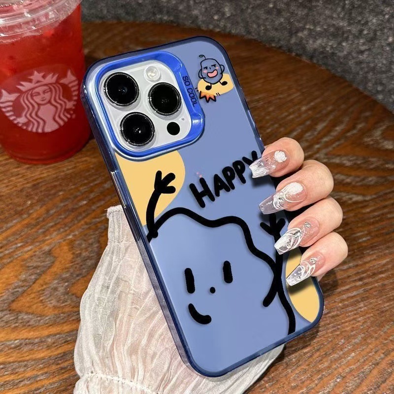 Colorful Silver Shell-Blue-Happy Potato