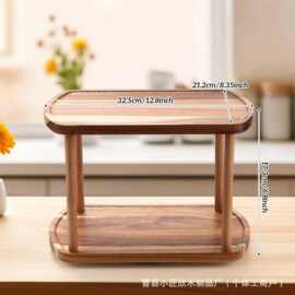 木质置物架桌面梳妆台化妆品收纳架首饰架多肉展示花架甜品摆放架