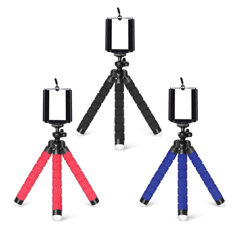 Phone holder, small smart handheld wireless tripod, bluetooth