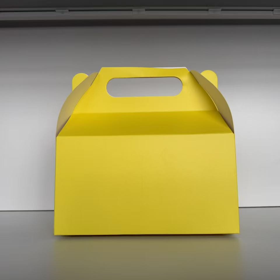 Explosiva transfronteriza al por mayor caja de dulces de cuerno multicolor caja de papel de embalaje de dulces de fiesta de vacaciones caja de embalaje portátil lisa